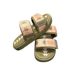 Kappa 222 Banda Aster 4 Sandals Slides Unisex Men’s Size 7 Green Sage Pink‎
